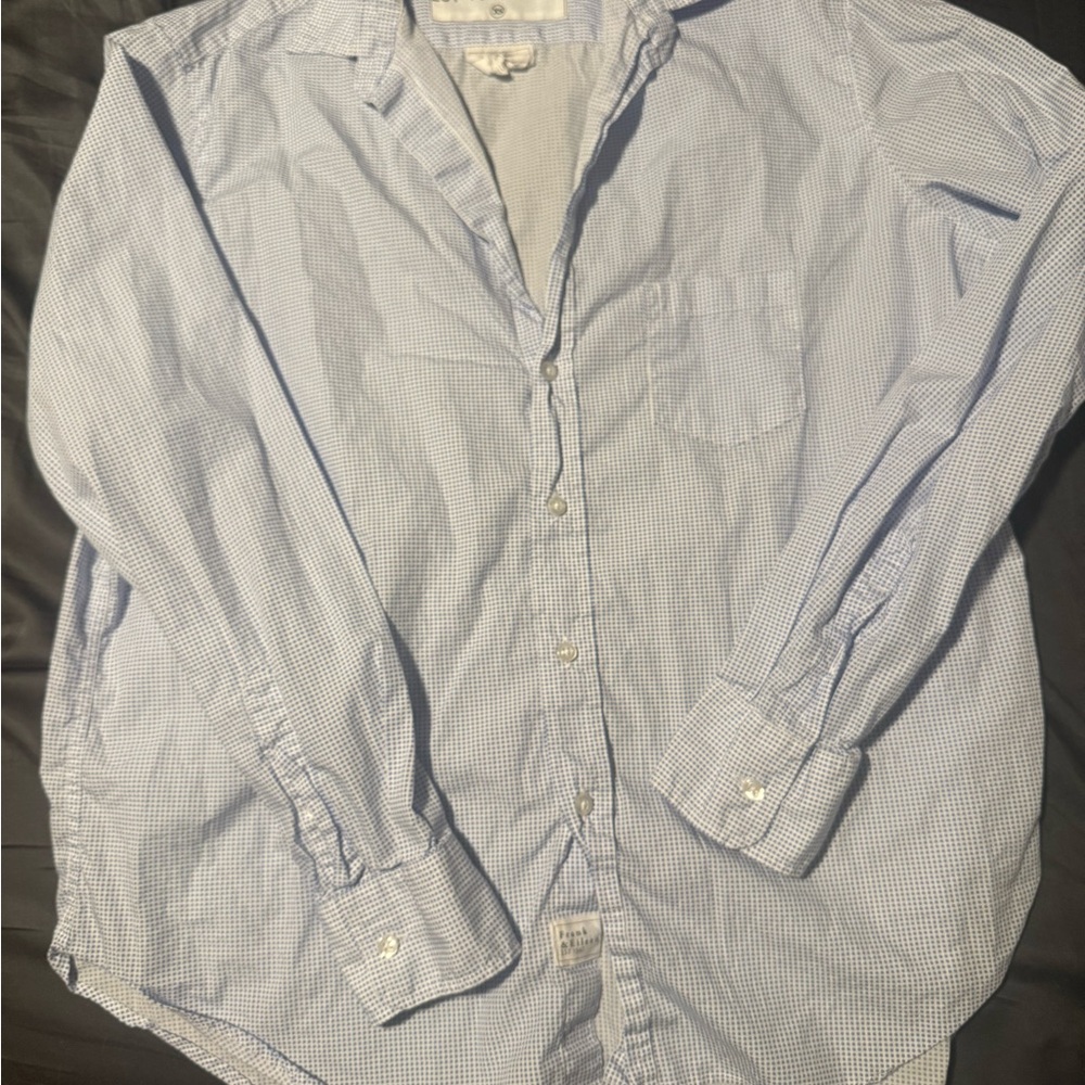 Frank & Eileen Light Blue Gingham Shirt